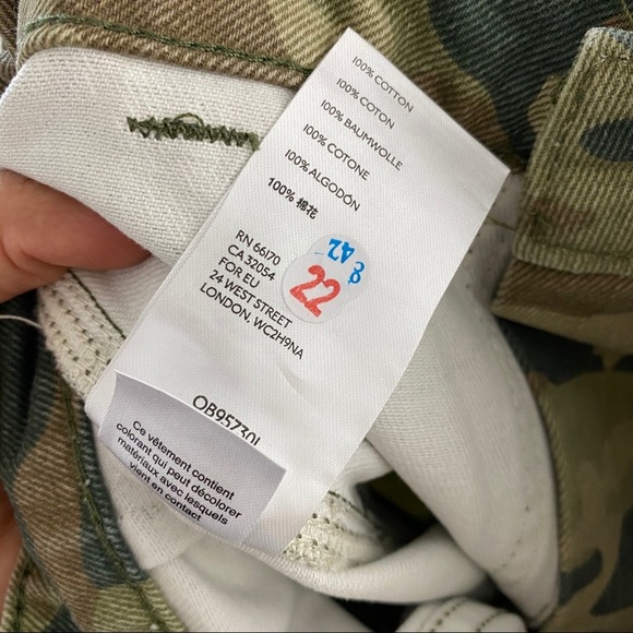 Free People- NWT High Rise Remy Camo Crop Pants - Picture 10 of 10